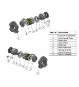 Kawasaki K5V200 – hydraulic pump repair kit
