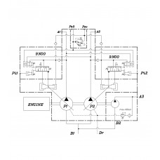 Main hydraulic pump Kawasaki K3V112DT-1VJR-9N2E-V for crawler excavator Volvo EC 210D 