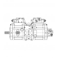 Main hydraulic pump Kawasaki K3V112DT-1VJR-9N2E-V for crawler excavator Volvo EC 210D 