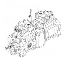 Kawasaki K3V112DTP-1HFR-9N62 main hydraulic pump for Hyundai R210LC-9S 