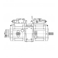 Kawasaki K3V112DTP-1HFR-9N62 main hydraulic pump for Hyundai R210LC-9S 