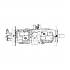 Kawasaki K5V140DTP-1J9R-9C12-1AL  (without PTO) Main Hydraulic Pump For Hyundai R290LC-7A Crawler Excavator 