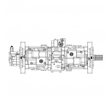 Main hydraulic pump K3V112DTP-1HFR-9P12 to the crawler excavator Hyundai R210LC-9H