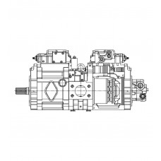 Main hydraulic pump K3V180DT-1PER-9N56 to the crawler excavator Volvo EC360B