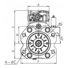 Main hydraulic pump K3V180DT-1PER-9N56 to the crawler excavator Volvo EC360B