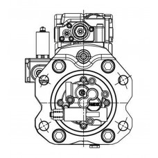 Main hydraulic pump K3V180DT-1PER-9N56 to the crawler excavator Volvo EC360B