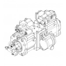 Kawasaki K3V63DTP-1RPR-9C25 Main Hydraulic Pump For JCB JS 160W Crawler Excavator 