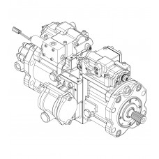 Kawasaki K3V63DTP-1RPR-9C25 Main Hydraulic Pump For JCB JS 160W Crawler Excavator 