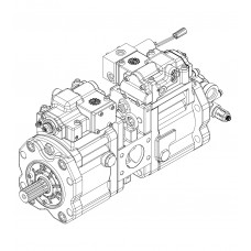 Main hydraulic pump K5V80DT-1PDR-9NOY for crawler excavator Volvo EC160BLC