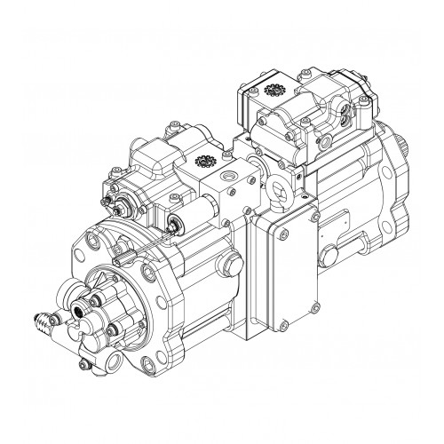 Kawasaki K5V80DTP-1J9R-9N35 Main Hydraulic Pump For Hyundai R160LC-9,  R180LC-9, R180LC-9S Crawler Excavator