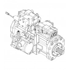 Kawasaki K5V80DTP-1RPR-9C18 Main Hydraulic Pump For JCB JS 175W Crawler Excavator